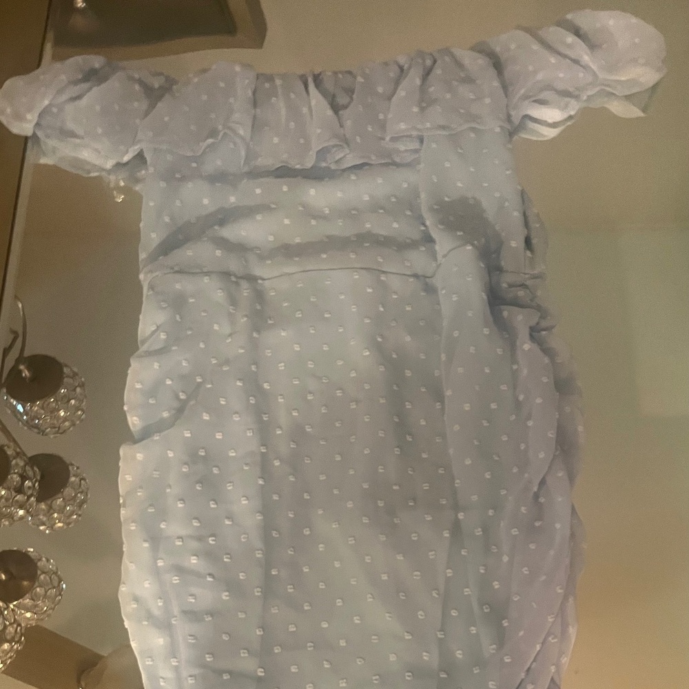 Eilly Bazar baby blue slip dress